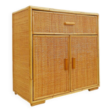Vintage rattan sideboard in Roche Bobois style