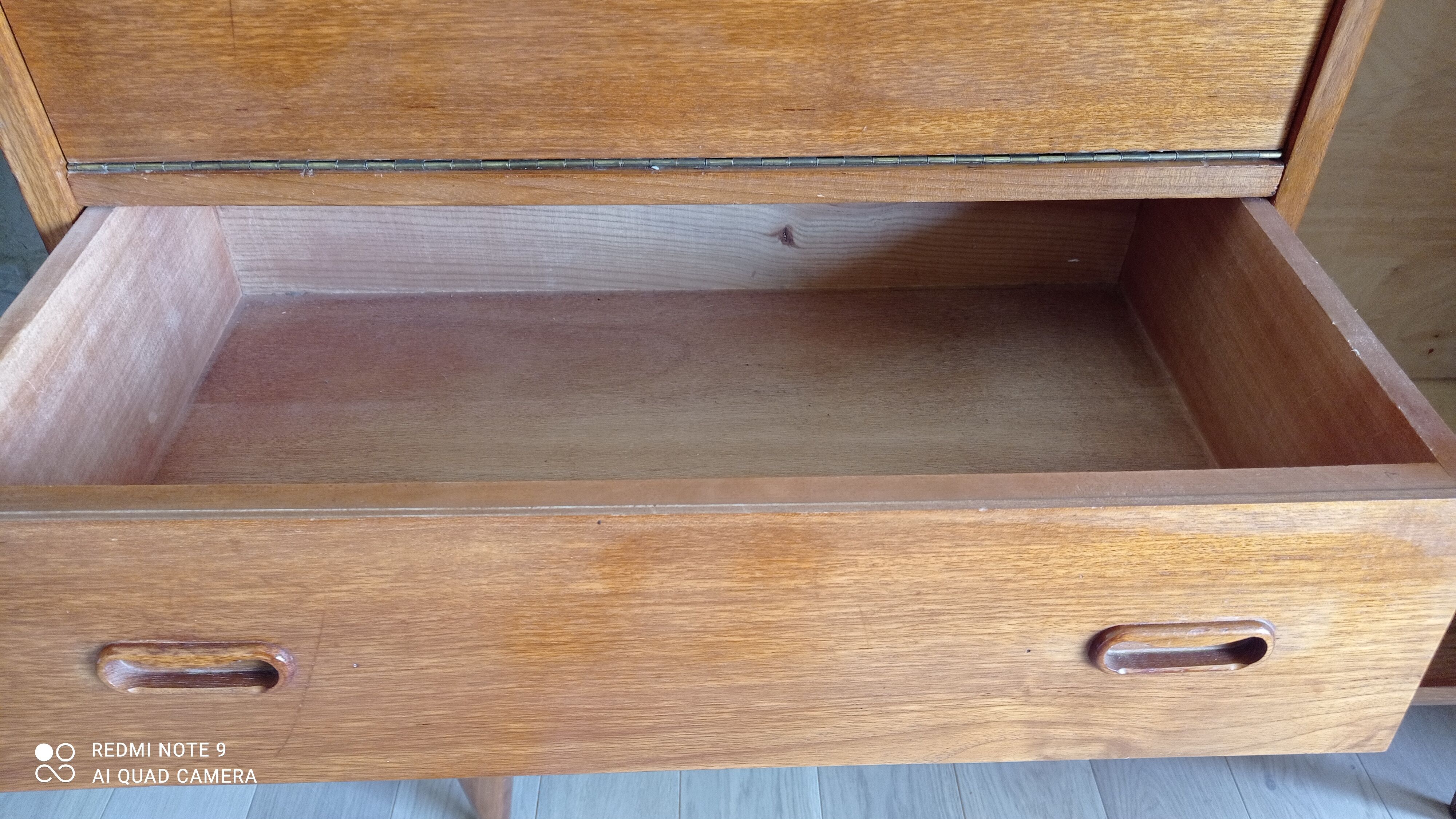 Multifunction teak cabinet