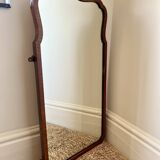 Antique scallop edged wall mirror c.1920-30s