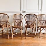 Chaises en rotin Audoux Minnet