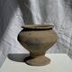 Small brutalist Indonesian footed pot H13 D15