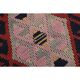 1970s Vintage Turkish Oushak Handmade Wool Cotton Pink Runner Rug 115x451