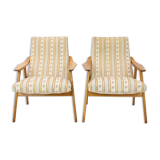 Paire de fauteuils du milieu du siècle des années 1960, Tchécoslovaquie
