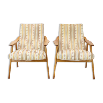 Paire de fauteuils du milieu du siècle des années 1960, Tchécoslovaquie