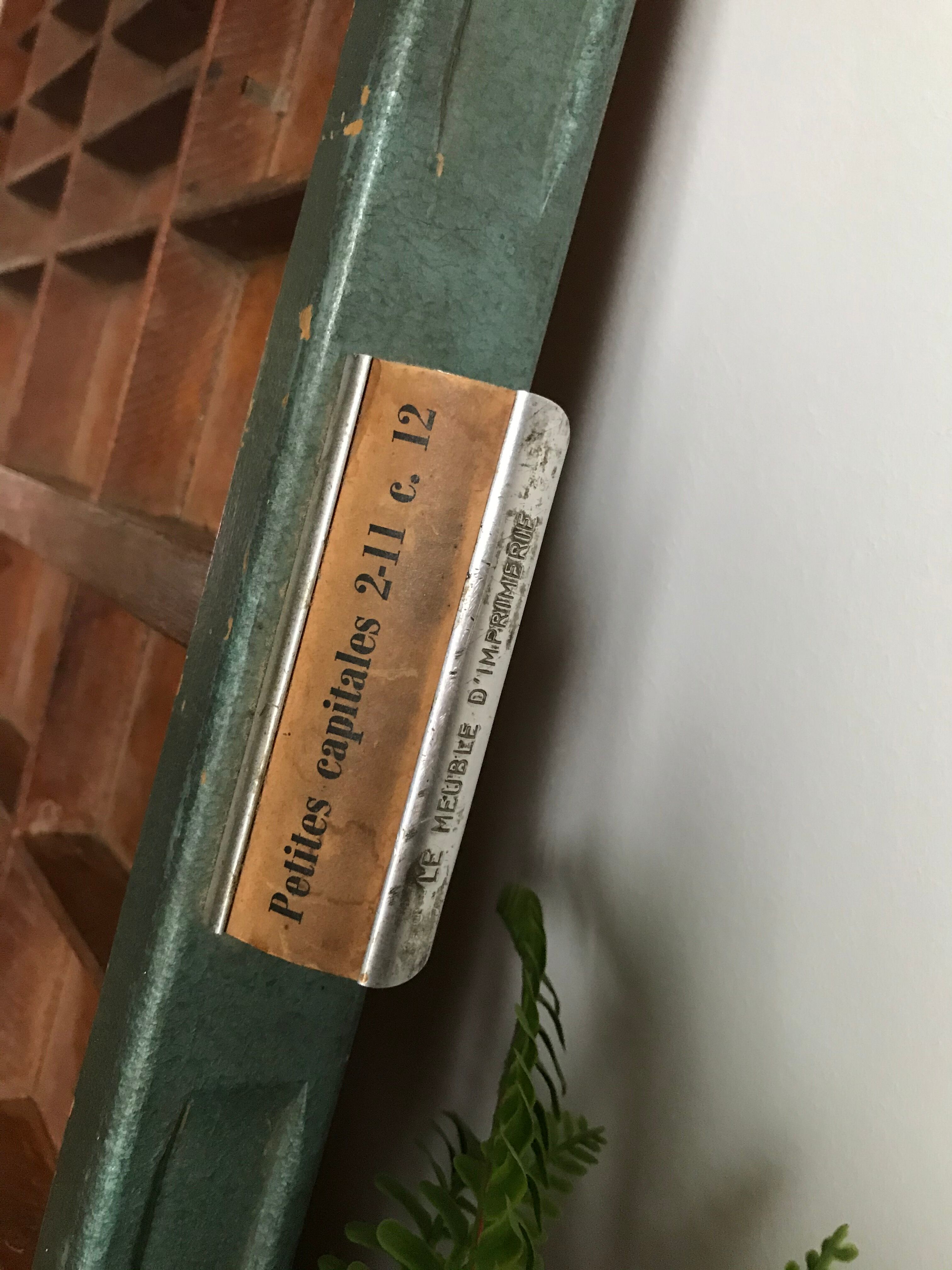 Old printing cabinet drawer locker