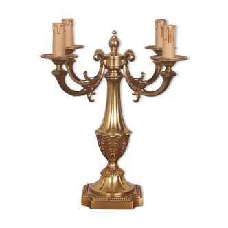 Gilded bronze lamp