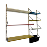 Shelf system, wall, metal, Pilastro edition.