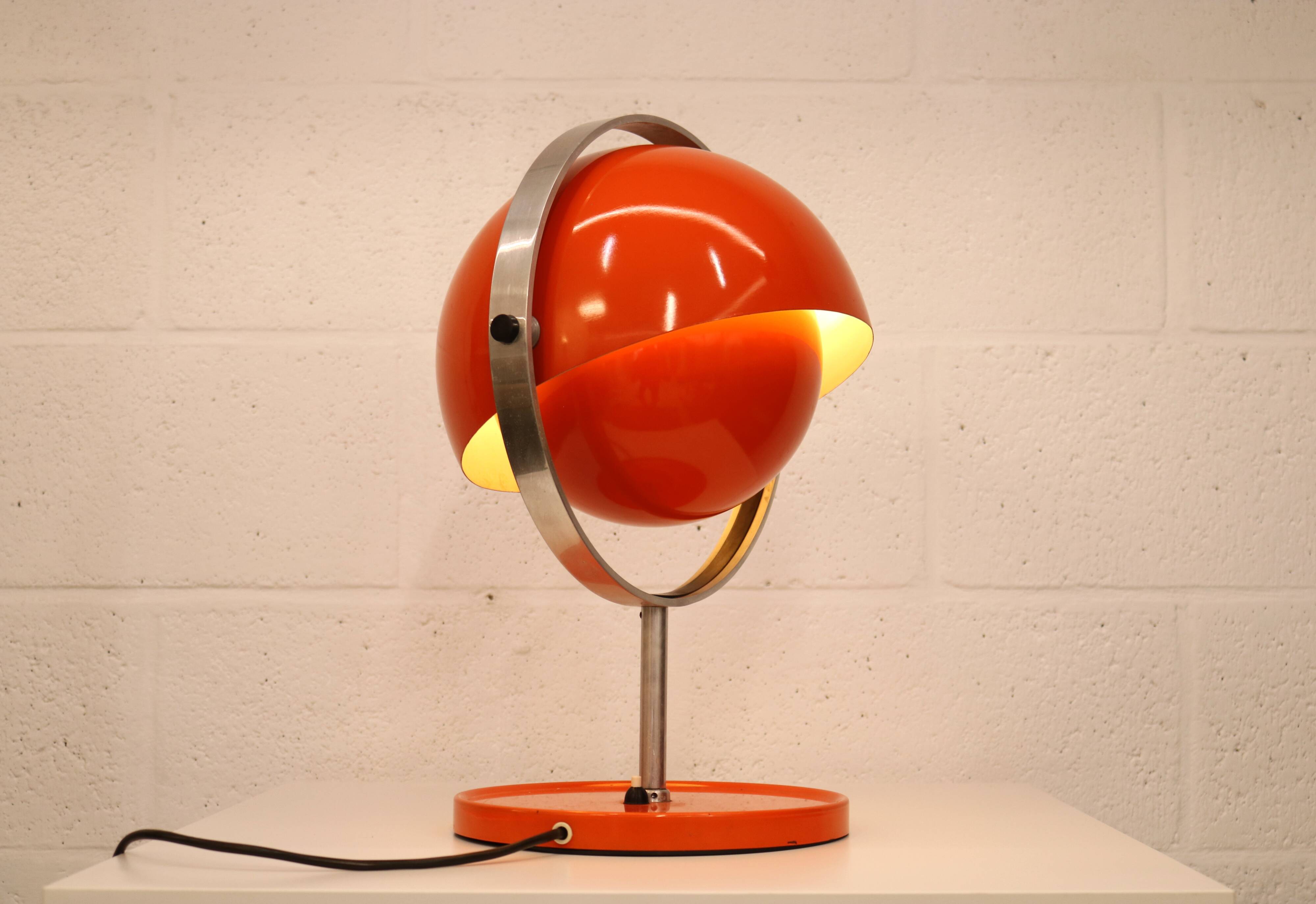 Rare vintage Moonlight space age table lamp by Buch & Jørgensen for Quality
