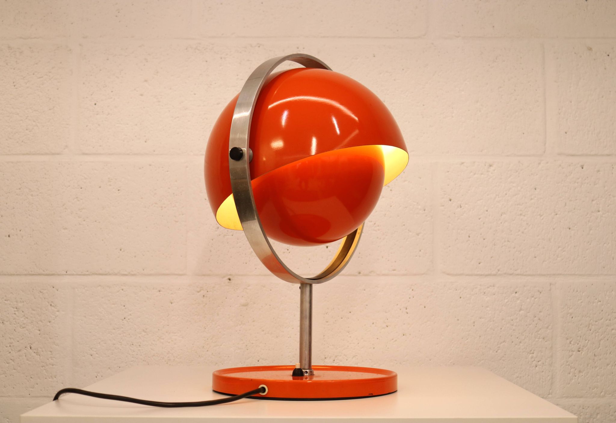 Rare vintage Moonlight space age table lamp by Buch & Jørgensen for Quality