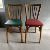 Pair of Baumann bistro chairs, No 12, 1960s