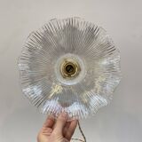 Holophane glass pendant light