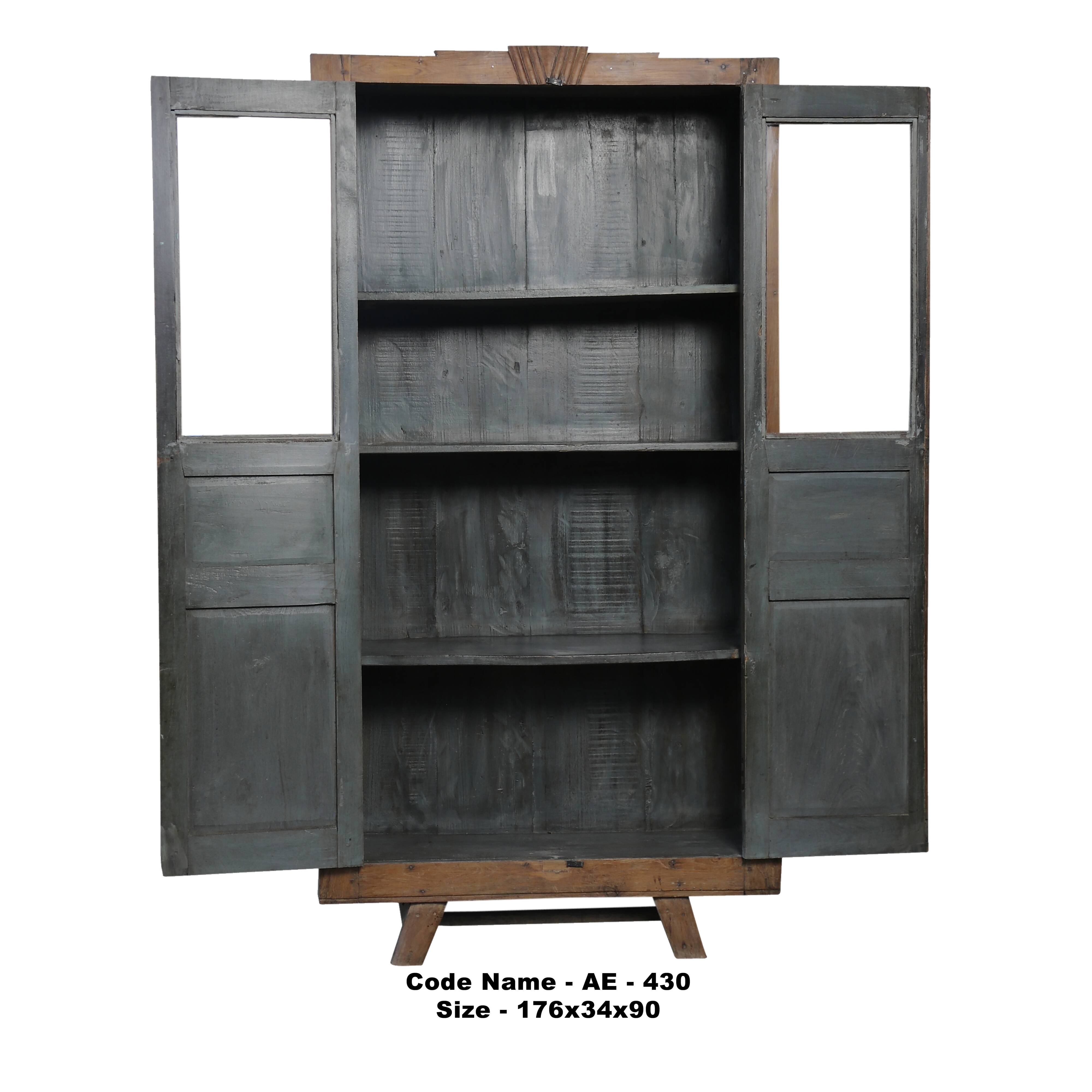 Old teak cabinet - 176x34x90cm - ae430