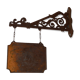 Cast iron trade sign