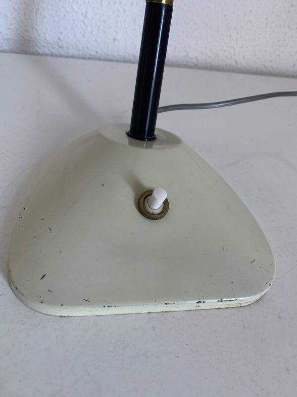 lampe-bureau-chevet-creme-dore-23cm-vintage-1950-3