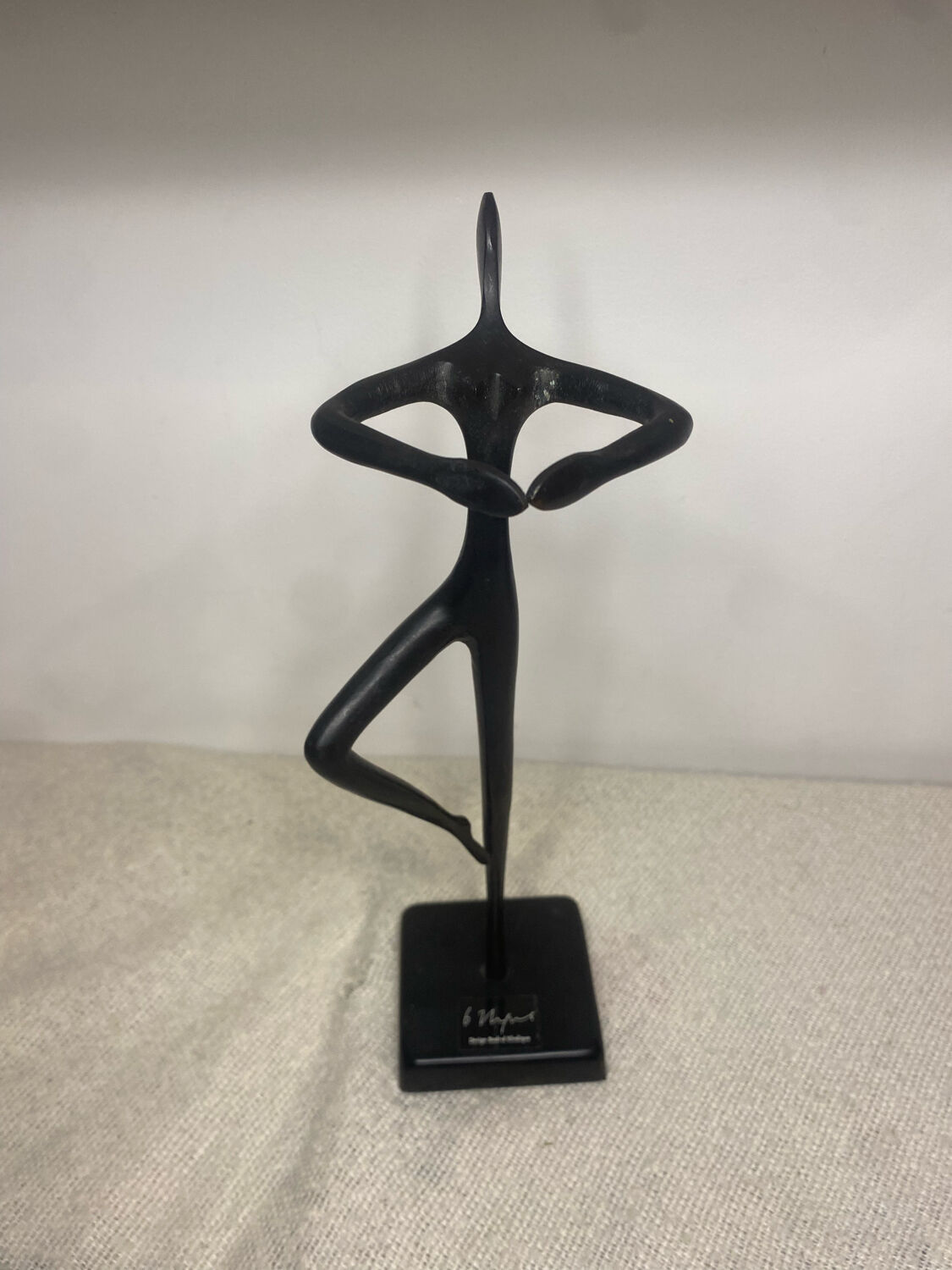 Bronze abstract ballerina statue Bodrul Khalique