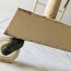 Wood and wicker cradle from the 1950s.