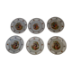 6 assiettes à dessert "scènes galantes"