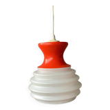 Space age opaline pendant light