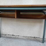 Hitler style 1960 double school desk with locker