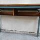 Hitler style 1960 double school desk with locker