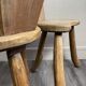 Pair of solid wood farmhouse stools