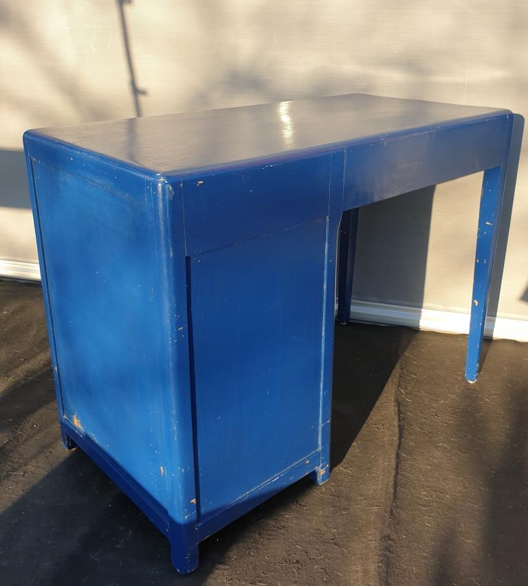 Art deco office blue roy 5 drawers