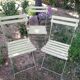 3 chaises pliantes de jardin
