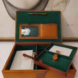 Coffret cuir ancien