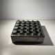 "Ultima15" set of 2 brutalist ashtrays, cast aluminum, ca 1970