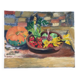 Still life painting oil on canvas