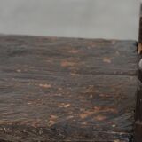 Antique English early 19th century hall bench made of oak