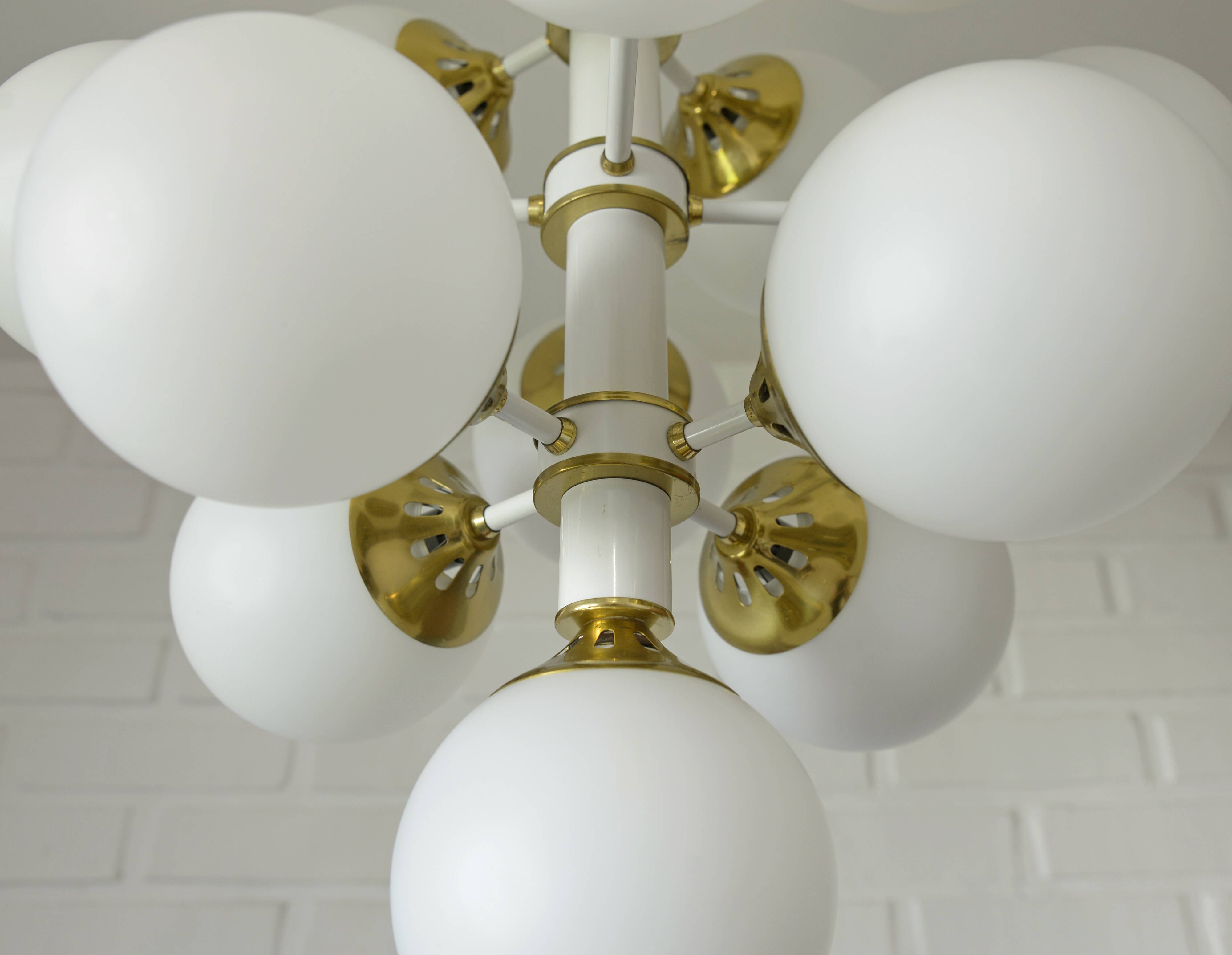 Sputnik Chandelier Vintage Pendant Light Large Hanging Lamp Space Age Style