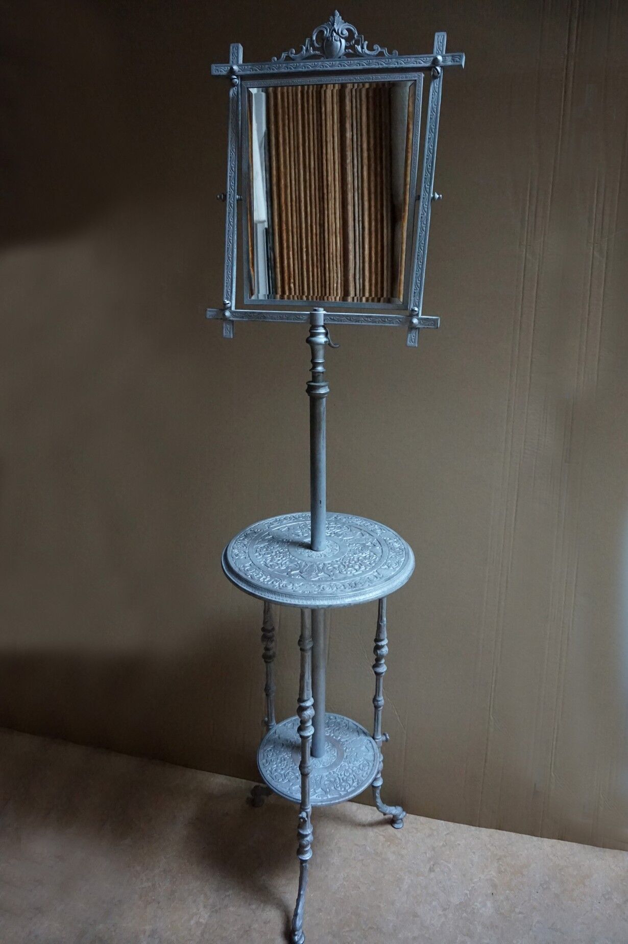 French cast iron adjustable shaving stand