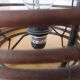 Vintage wicker ball lamp