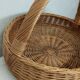 Grand panier en osier vintage