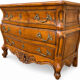 Commode tombeau galbée Louis XV