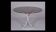 Table with chromed metal legs and smoked glass top, Circa 1970