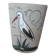 Gobelet vintage Fortuné Schmitter - Betschdorf - décor cigogne grise