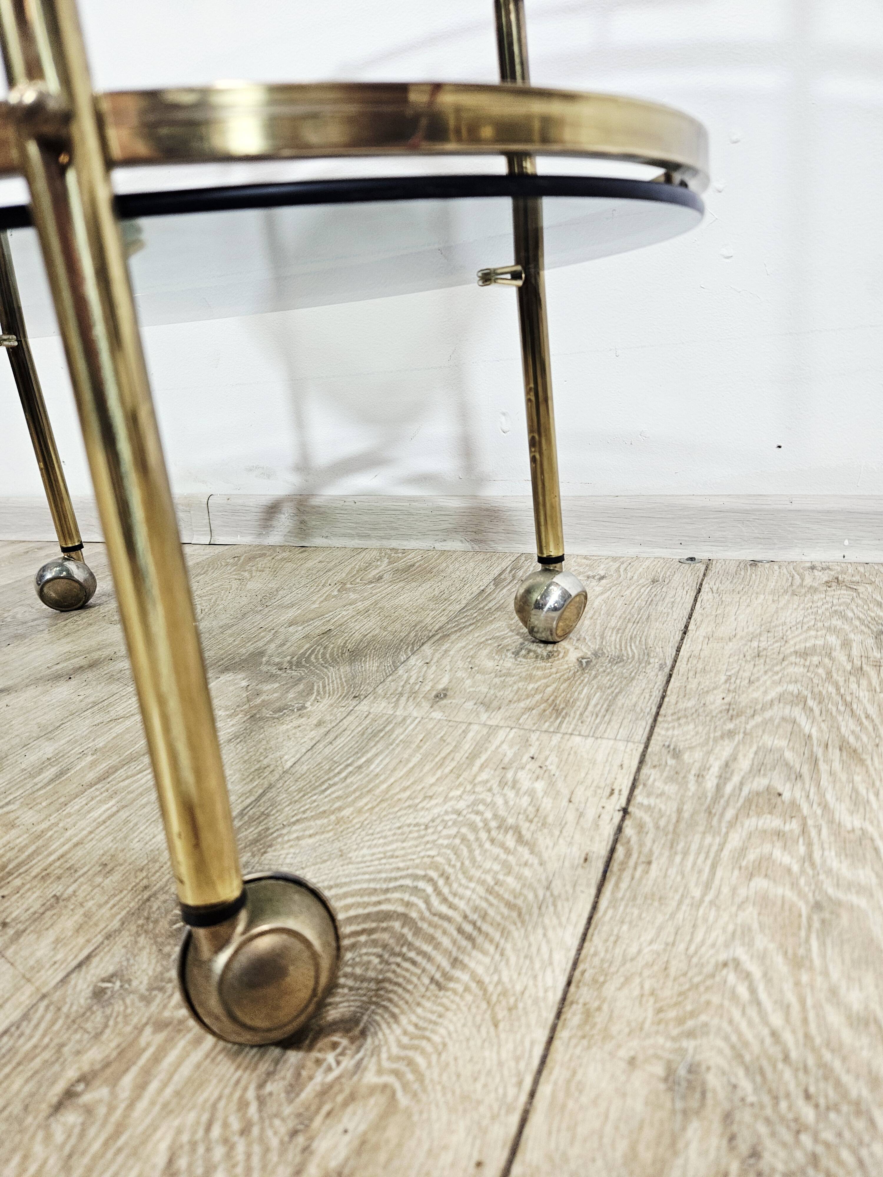 Brass bar cart / France, 1960s.