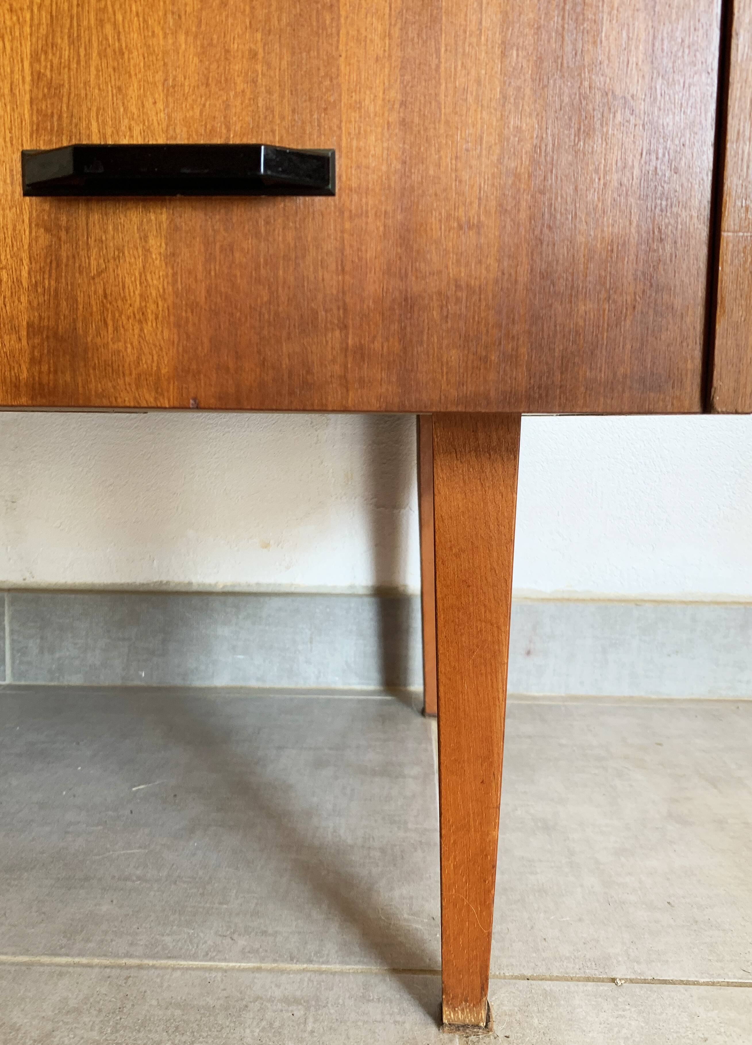 Vintage Scandinavian teak desk, year 60