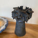 Blue contemporary ceramic vase
