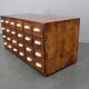 1940s Czechoslovak industrial bank drawer cabinet