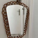 Rattan mirror