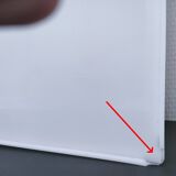 Letter lamp "D" plexiglass 80s
