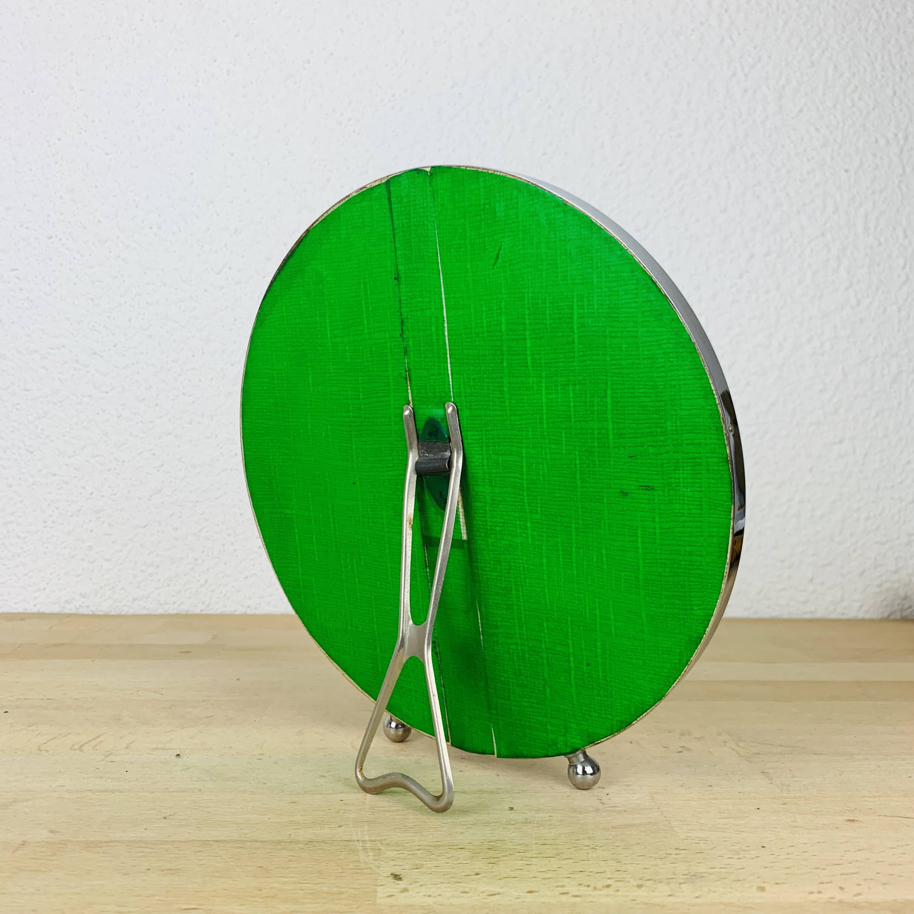 Vintage chrome barber mirror