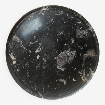 Vintage black marble bowl 1970 Inactive