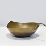 Empty brass leaf pocket