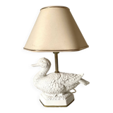Vintage ceramic duck lamp