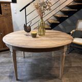 Table ovale ancienne rénovée