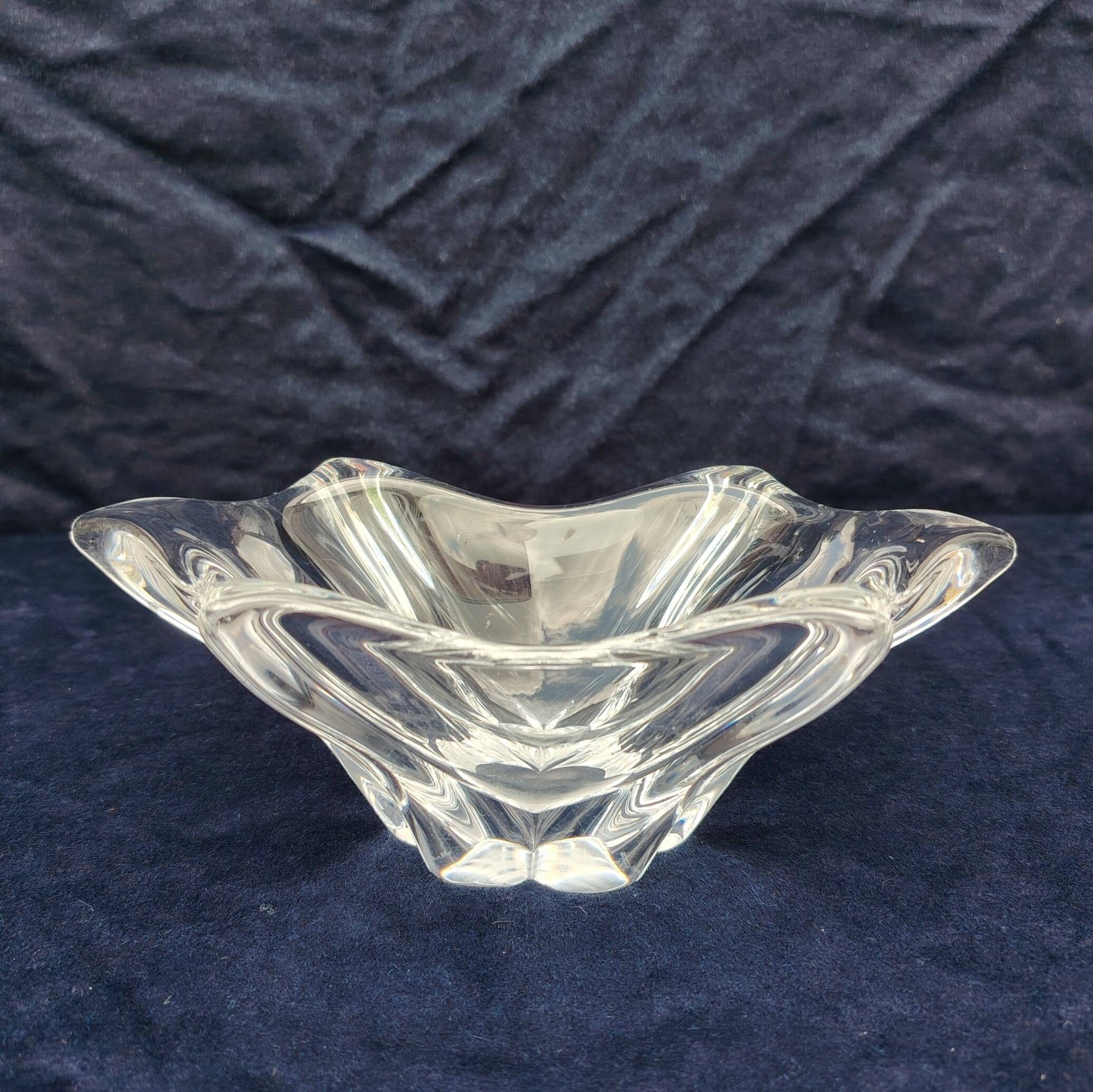 Daum France crystal emptying cup